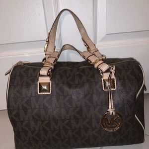Michael Kors Brown Logo Handbag